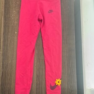 Nike Pink Leggings with Vibrant Design